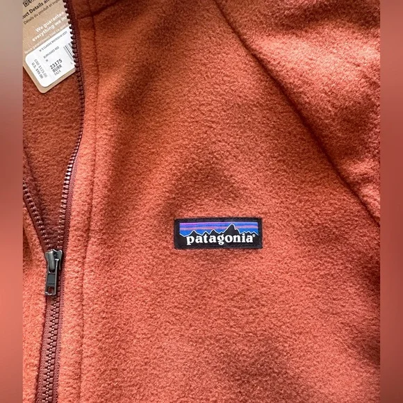 Patagonia NWT Women’s Classic Microdini Fleece Vest Burnished Red Size M - Picture 5 of 5